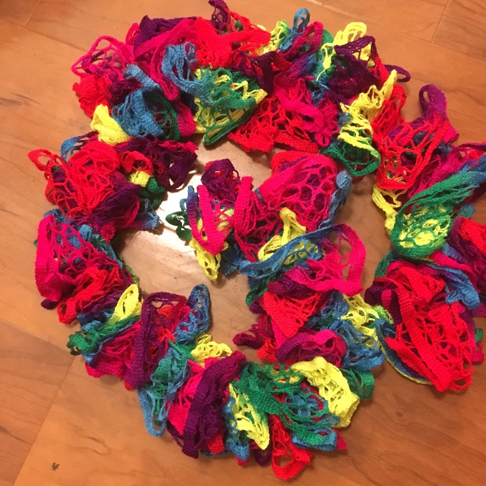 Homemade Neon Scarf